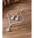 SET737 - Simple Diamond Necklace Set
